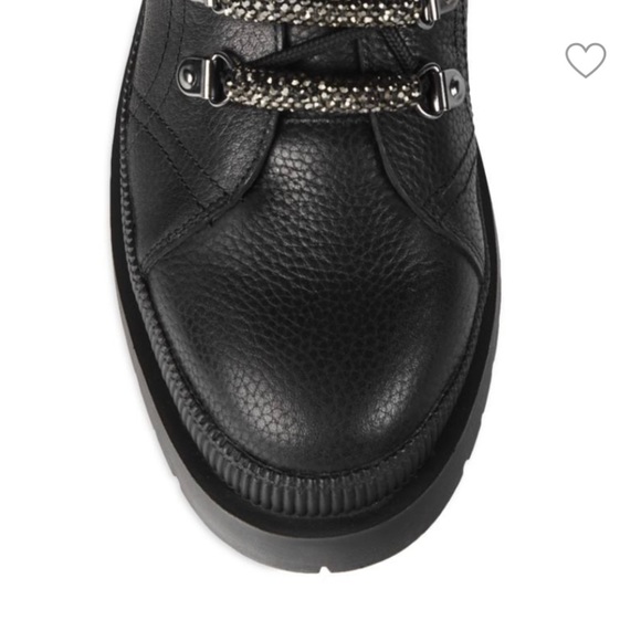 New Steve Madden Swivel Leather Combat Boots - Picture 4 of 5